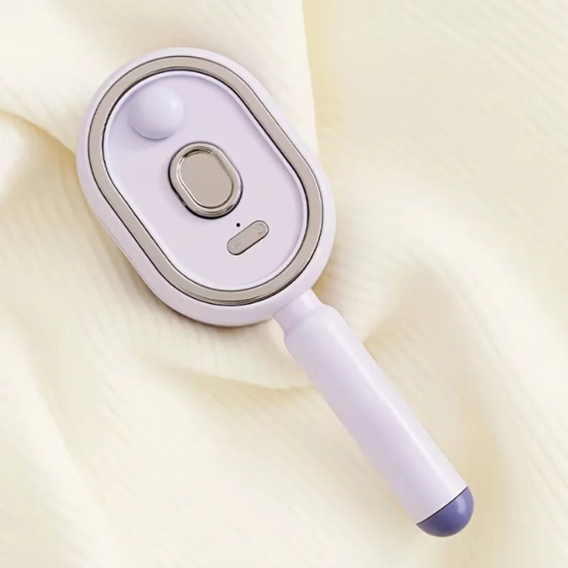Elora heating massage hair brush in Purple
